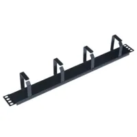 PANEL PASA CABLES WP 1U/ METALICO/ NEGRO 