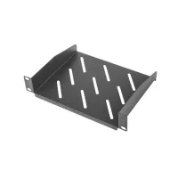 BANDEJA FIJA LANBERG 1U 254 X 180 MM CARGA MAXIMA 20KG RACK DE 10" NEGRO