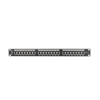 PATCH PANEL LANBERG 24 PUERTOS 1U CAT.6 SFTP 19" RACK NEGRO