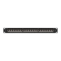 PATCH PANEL LANBERG 24 PUERTOS 1U CAT.7 FTP 19" NEGRO
