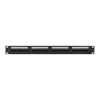 PATCH PANEL LANBERG 24 PUERTOS 1U CAT.6A UTP 19" NEGRO
