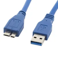 CABLE USB LANBERG 3.0 MACHO/MICRO USB MACHO 0.5M AZUL