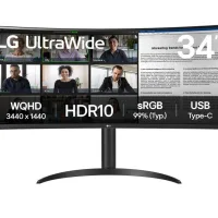 CURVO LG 34WR50QK 34" 3440 X 1440 5MS HDMI DISPLAYPORT 