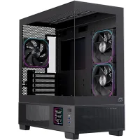 CAJA ORDENADOR GAMING EINAREX SM501D ATX RGB CRISTAL TEMPLADO NEGRA