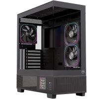 CAJA ORDENADOR GAMING EINAREX S501D ATX RGB CRISTAL TEMPLADO NEGRA