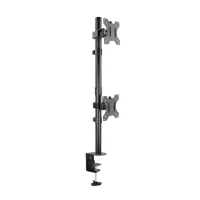 SOPORTE DE MESA TOOQ 2 X 17"-32" DB1233TNV-B NEGRO