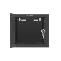 ARMARIO LANBERG MURAL RACK 10" 4U / 280X310 FLAT PACK NEGRO PUERTA CRISTAL