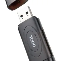 LECTOR TARJETAS TOOQ USB-A 3.0, SD/TF, NEGRO