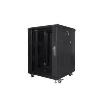 ARMARIO RACK LANBERG 15U 600 X 600 AUTO ENSAMBLADO 19" CARGA MAXIMA 800KG NEGRO
