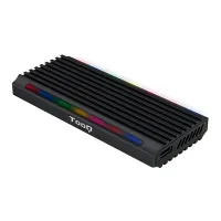 CAJA EXTERNA TOOQ TQE-2222B SHINOBI PARA SSD M.2 USB TIPO C RGB NEGRO