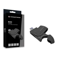 LECTOR DE TARJETAS EXTERNO USB 3.0 4 EN 1 CONCEPTRONIC BIAN04B SD/SDHC/SDXC MICRO SD/ T FLASH
