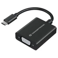 ADAPTADOR USB TIPO C A VGA CONCEPTRONIC 10.8CM / MACHO-HEMBRA / NEGRO