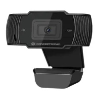 WEBCAM HD CONCEPTRONIC AMDIS03B / 720P ( 1080P INTERPOLADO) / USB 2.0 / 30 FPS / ANGULO VISION 68º / MICROFONO INTEGRADO