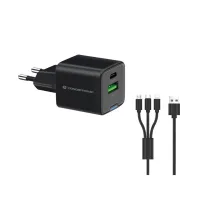 CARGADOR DE PARED CONCEPTRONIC ALTHEA16B 33W + CABLE USB 3.0 3 EN 1