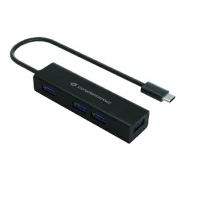 HUB USB TIPO C CONCEPTRONIC HUBBIES07B 4 X USB 3.0 / ALUMINIO
