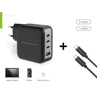 CARGADOR DE PARED CONCEPTRONIC ALTHEA18B 100W 3X USB TIPO C 1X USB TIPO A