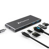 Docking Caja externa Phoenix para disco M.2 con HUB usb tipo C 6 en 1 