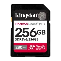 TARJETA MEMORIA SDXC 256GB KINGSTON CANVAS REACT PLUS UHS-II CLASE 10