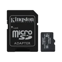 TARJETA MEMORIA MICRO SECURE DIGITAL SDHC 8GB KINGSTON INDUSTRIAL CLASE 10 UHS-I U3 + ADAPTADOR SD