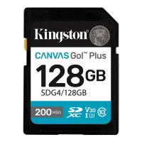 TARJETA MEMORIA SDXC 128GB KINGSTON CANVAS GO! PLUS UHS-I U3 CL10
