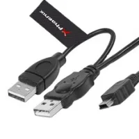 CABLE 2 CONECTORES USB 2.0 A  MINI USB B 5 PINES 1.5 m