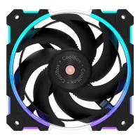 VENTILADOR CAJA COOLBOX 120 MM  X12 RING ARGB