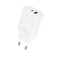 CARGADOR QCHARX EROS 3A 33W 1 X USB TIPO A / 1 X USB TIPO C BLANCO