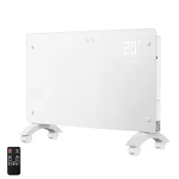 YOEVU - Emisor térmico bajo consumo 2500W cristal templado color blanco