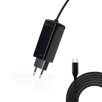 CARGADOR DE PARED TOOQ TQLC-USBCGAN65PD-C 65W GAN USB TIPO C NEGRO