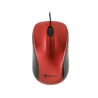 RATÓN ÓPTICO NGS WIRED CREW ROJO CABLE 1.3M /2 BOTONES/1200 DPI