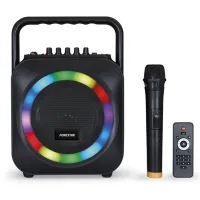 ALTAVOZ PORTATIL FONESTAR BOX-35LED BLUETOOTH/ KARAOKE/ USB/ SD/ MICROFONO INALAMBRICO/ 35W RMS 