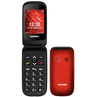 TELEFONO MOVIL TELEFUNKEN S440 SENIOR PHONE / 2.4" / ROJO