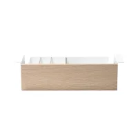 Cajon Phoenix para Escritorio Artisan Combinación Blanco y Madera Natural