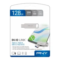 MEMORIA USB 3.2 / USB TIPO C PNY DUO LINK 128GB