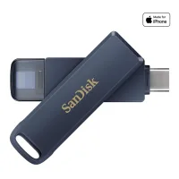MEMORIA USB TIPO C / LIGHTNING SANDISK 256GB PHONE DRIVE CIELO METALIZADO