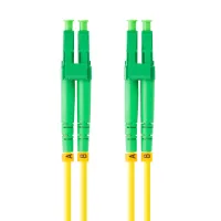 LATIGUILLO FIBRA OPTICA LC/APC LANBERG 2M MONO DUPLEX G657A1 LSZH AMARILLO