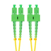 LATIGUILLO FIBRA OPTICA SC/APC LANBERG 2M MONO DUPLEX G657A1 LSZH AMARILLO