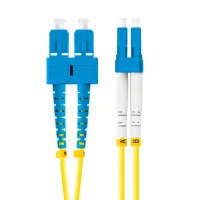 LATIGUILLO FIBRA OPTICA SC/UPC A LC/UPC LANBERG 2M MONO DUPLEX G657A1 LSZH AMARILLO