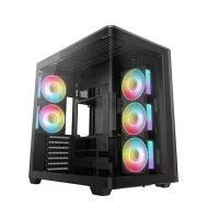 CAJA ORDENADOR GAMING DEEPCOOL CG590U5F ATX ARGB CRISTALTEMPLADO NEGRA