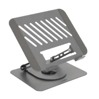 SOPORTE / BASE ELEVADOR TOOQ PARA PORTATIL 17" PLATA