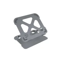 SOPORTE / BASE ELEVADOR TOOQ PARA PORTATIL TABLETS LIBROS ALUMINIO AJUSTABLE ERGONÓMICO GRIS