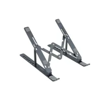 SOPORTE / BASE ELEVADOR TOOQ PARA PORTATIL TABLETS LIBROS GRIS