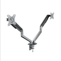 SOPORTE DE MESA TV TOOQ 17-32" 2 PANTALLAS GRIS