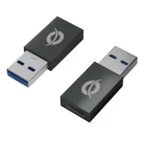 KIT ADAPTADORES CONCEPTRONIC USB 3.0 A USB TIPO C MACHO-HEMBRA 2 UNIDADES