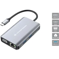 DOCKING STATION CONCEPTRONIC DONN21G 7 EN 1 3 X USB 3.0 / 1 X HDMI / 1 X VGA / 1 X RJ45 / 1 X USB TIPO C