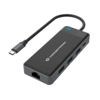 ADAPTADOR CONCEPTRONIC USB TIPO C A GIGABIT ETHERNET RJ45/ CON HUB USB 3.2 3 PUERTOS/ USB TIPO C