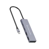 HUB USB TIPO C CONCEPTRONIC HUBBIES13G 2 X USB TIPO C / 2 X USB TIPO A / ALUMINIO