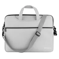 Funda maletin neopreno Phoenix para portatil o tablet hasta 14" interior terciopelo gris