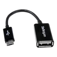 CABLE MICRO USB TIPO B A USB TIPO A STARTECH MACHO-HEMBRA/ NEGRO