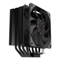 VENTILADOR DISIPADOR CPU GAMING COOLBOX NEGRO 6 HEATPIPES  H6 BLACK 240W TDP INTEL/AMD